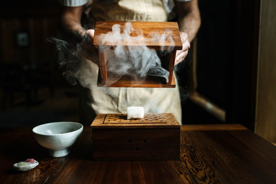 Black cod smoked over turkish bay