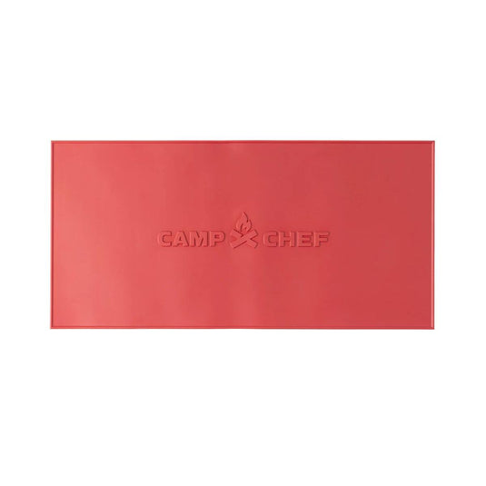 The Camp Chef Silicone Griddle Mat offers extra protection for your griddle and pairs perfectly with Camp Chef panels featuring the embossed flame logo.