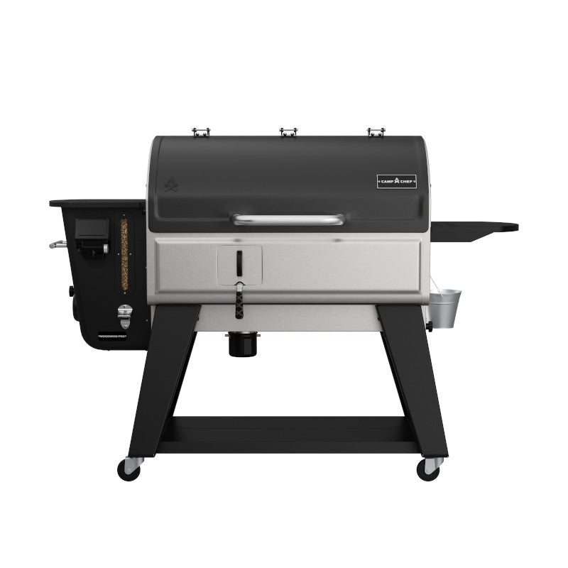 Load image into Gallery viewer, Black and silver Pellet Pro 575 grill on a white background
